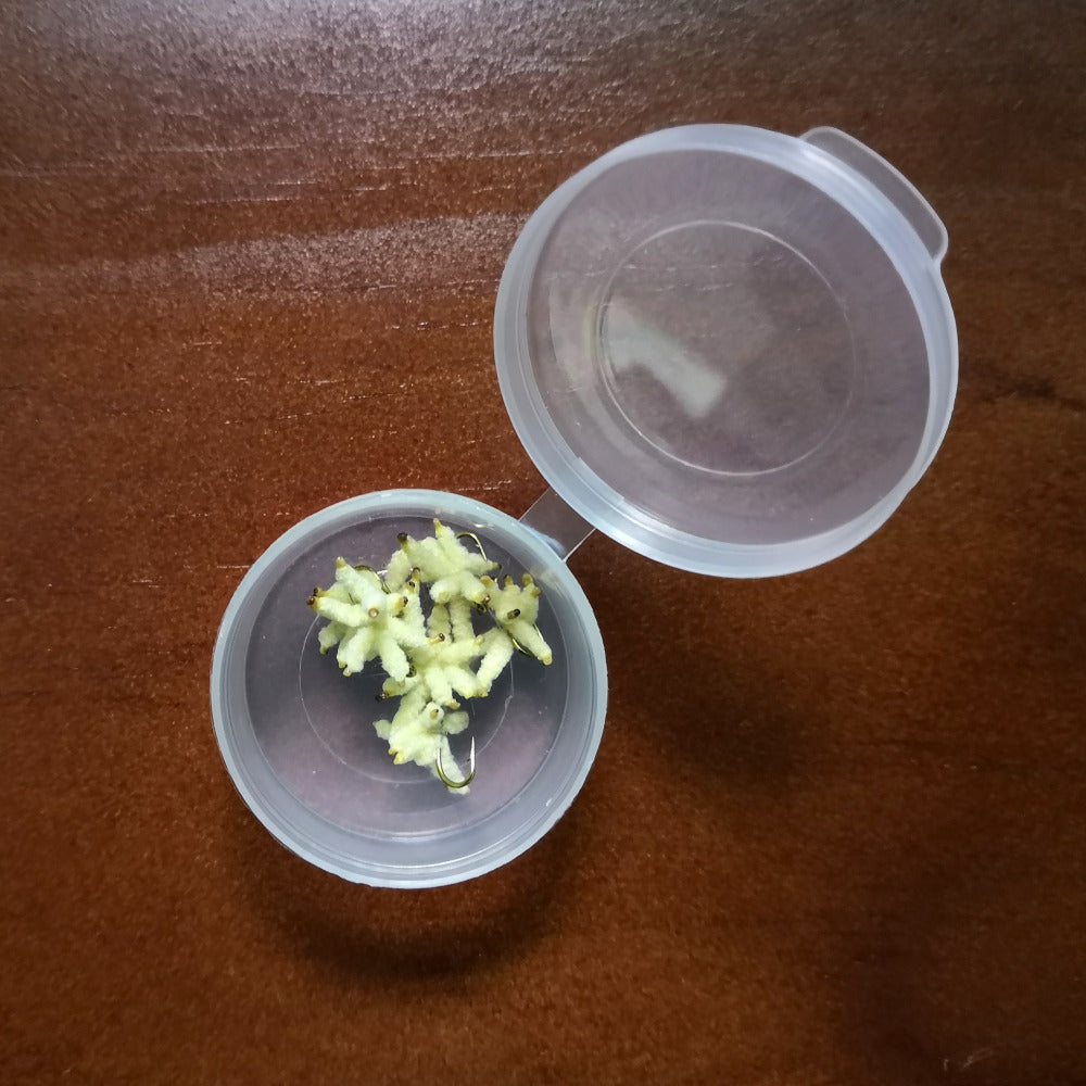 White Striped Maggot Fly Hook - Realistic Breadworm Fishing Bait