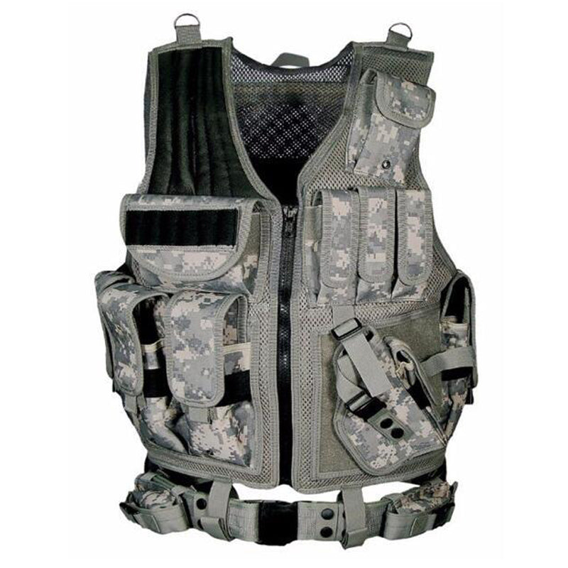 Tactical MOLLE Vest - Military-Style Plate Carrier for Hunting & Outdoor Training
