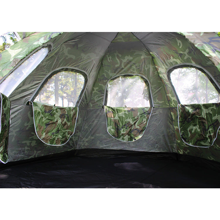 6-8 Person Automatic Pop-Up Camping Tent - Single Layer Outdoor Shelter