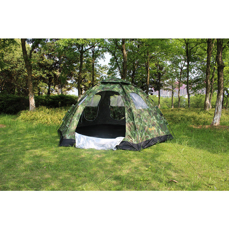 6-8 Person Automatic Pop-Up Camping Tent - Single Layer Outdoor Shelter