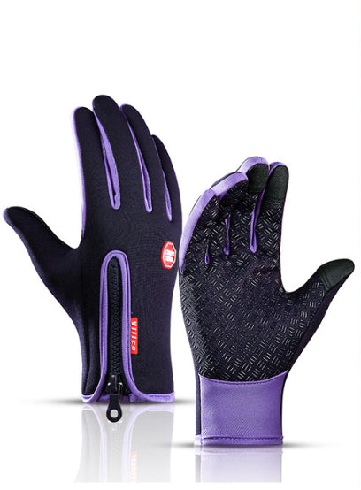 Waterproof Sports Gloves With Fleece
