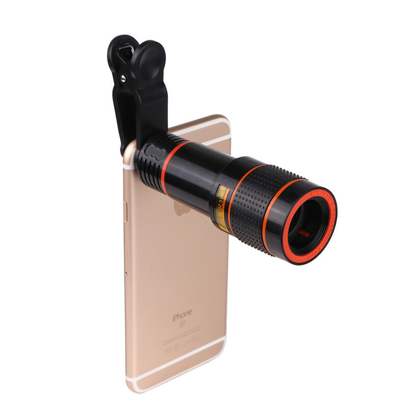 Clip-On Retractable Telescope Camera Lens For  Galaxy S3 S4 S5 S6 S7 Edge Phone