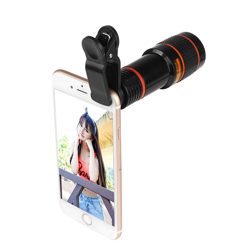 Clip-On Retractable Telescope Camera Lens For  Galaxy S3 S4 S5 S6 S7 Edge Phone