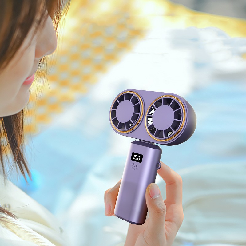 USB Handheld Mini Fan Foldable Neck Hanging Fans