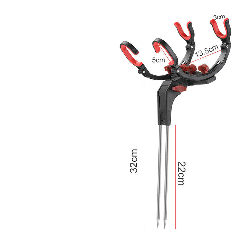 Angle Fishing Rod Holder - Anti-Rust Steel Bracket for Pole Tackle