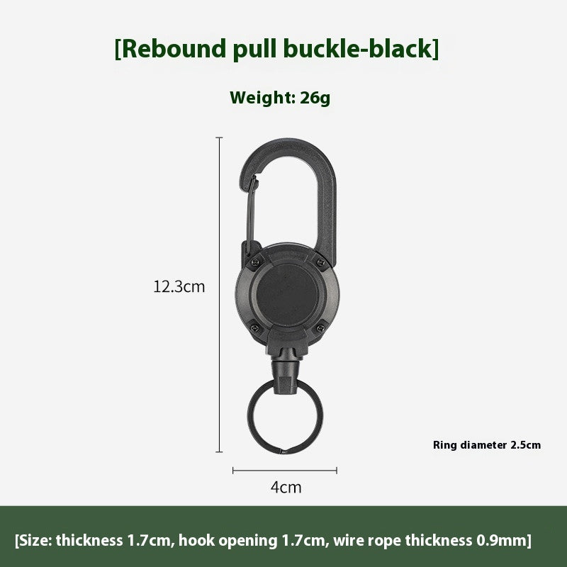 Outdoor Camping Tactical Easy Pull Retractable Buckle