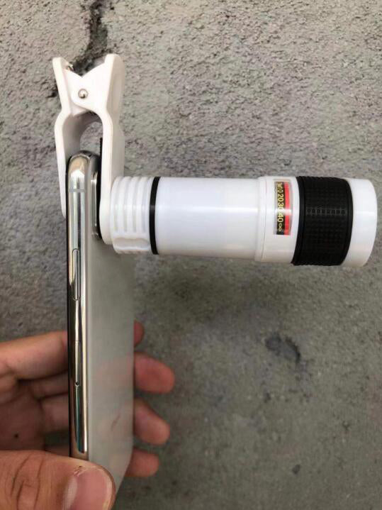 Clip-On Retractable Telescope Camera Lens For  Galaxy S3 S4 S5 S6 S7 Edge Phone